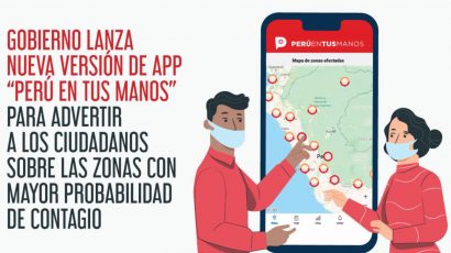 NOTICIA: Gobierno lanza nueva versión de app “Perú en tus manos” para advertir zonas de contagio