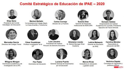 NOTA DE PRENSA – IPAE Asociación Empresarial conformó Comité Estratégico de Educación 2020-2021