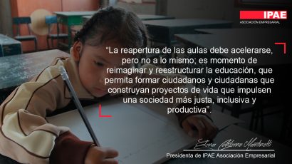 COLUMNA DE OPINIÓN – La educación no puede esperar