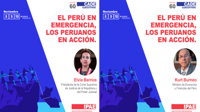 CADEejecutivos: El Ministro de Economía y los titulares del Poder Judicial y el Congreso han sido invitados al foro empresarial más importante del país