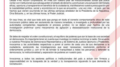 NECESITAMOS TRANSPARENCIA, CELERIDAD EN LAS INVESTIGACIONES Y RESPETO AL PROCESO JURÍDICO