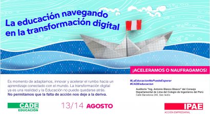 Todo listo para CADE Educación 2025 de IPAE Acción Empresarial: líderes del Perú y el mundo se reunirán para acelerar la transformación educativa